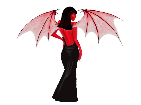 Wheel of Misfortune presenter with outstretched wings