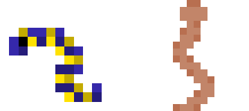 Snake: original (left) vs new (right)