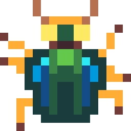 The scarab, animated&ndash;two frames of real beetle-inspired leg movement